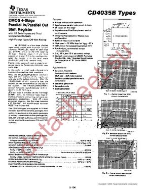 CD4035BPWE4 datasheet  